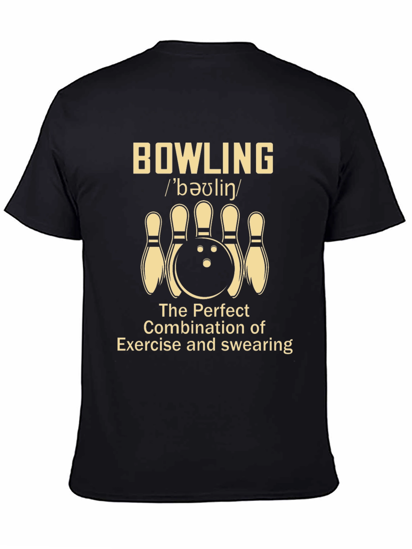 Bowling Exercise & Swearing Graphic Tee