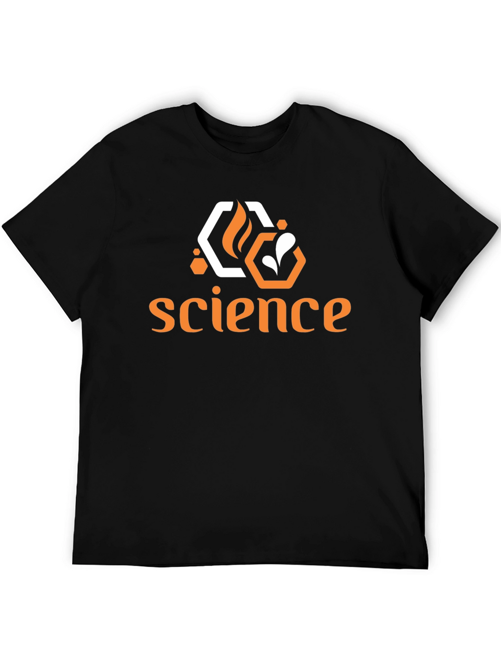Science T-Shirt - Black - Hexagon Logo