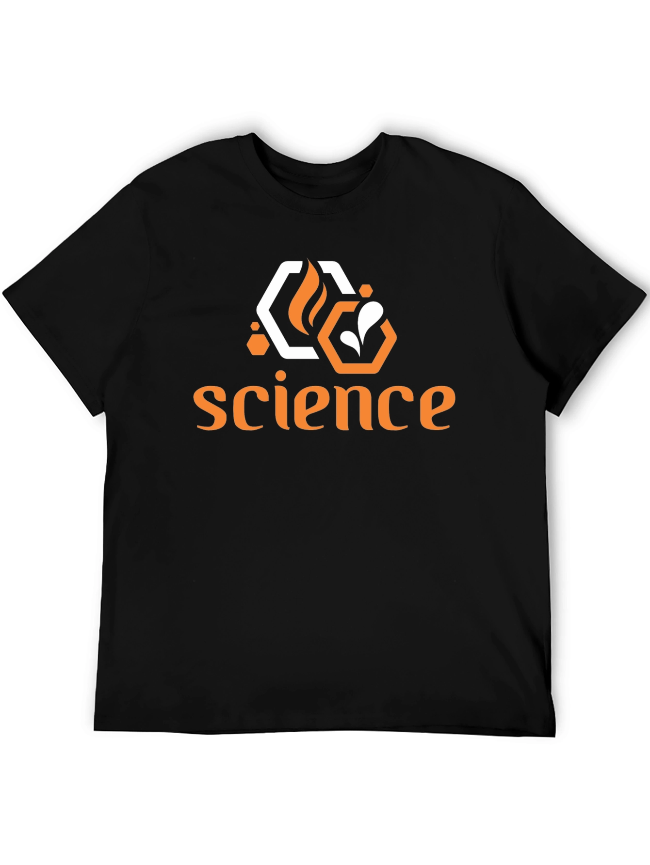 Science T-Shirt - Black - Hexagon Logo