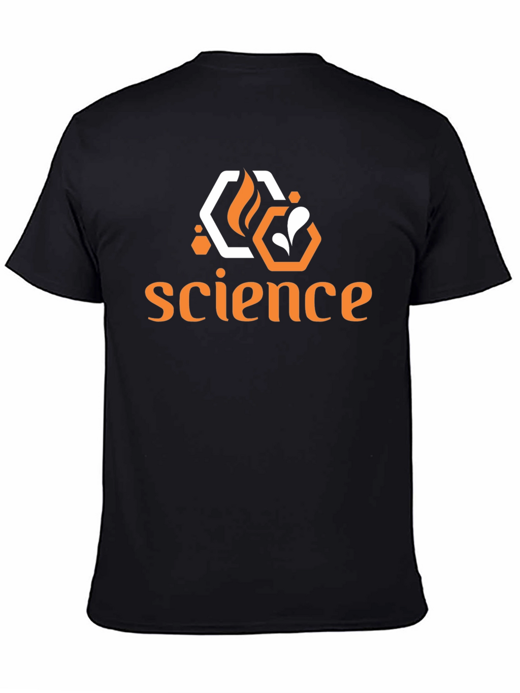 Science T-Shirt - Black - Hexagon Logo