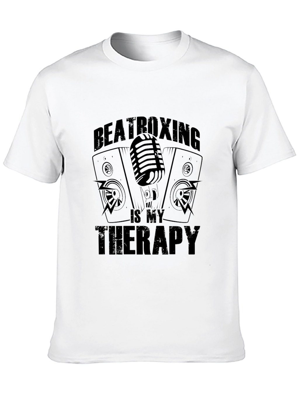 Beatboxing Is My Therapy Black T-Shirt