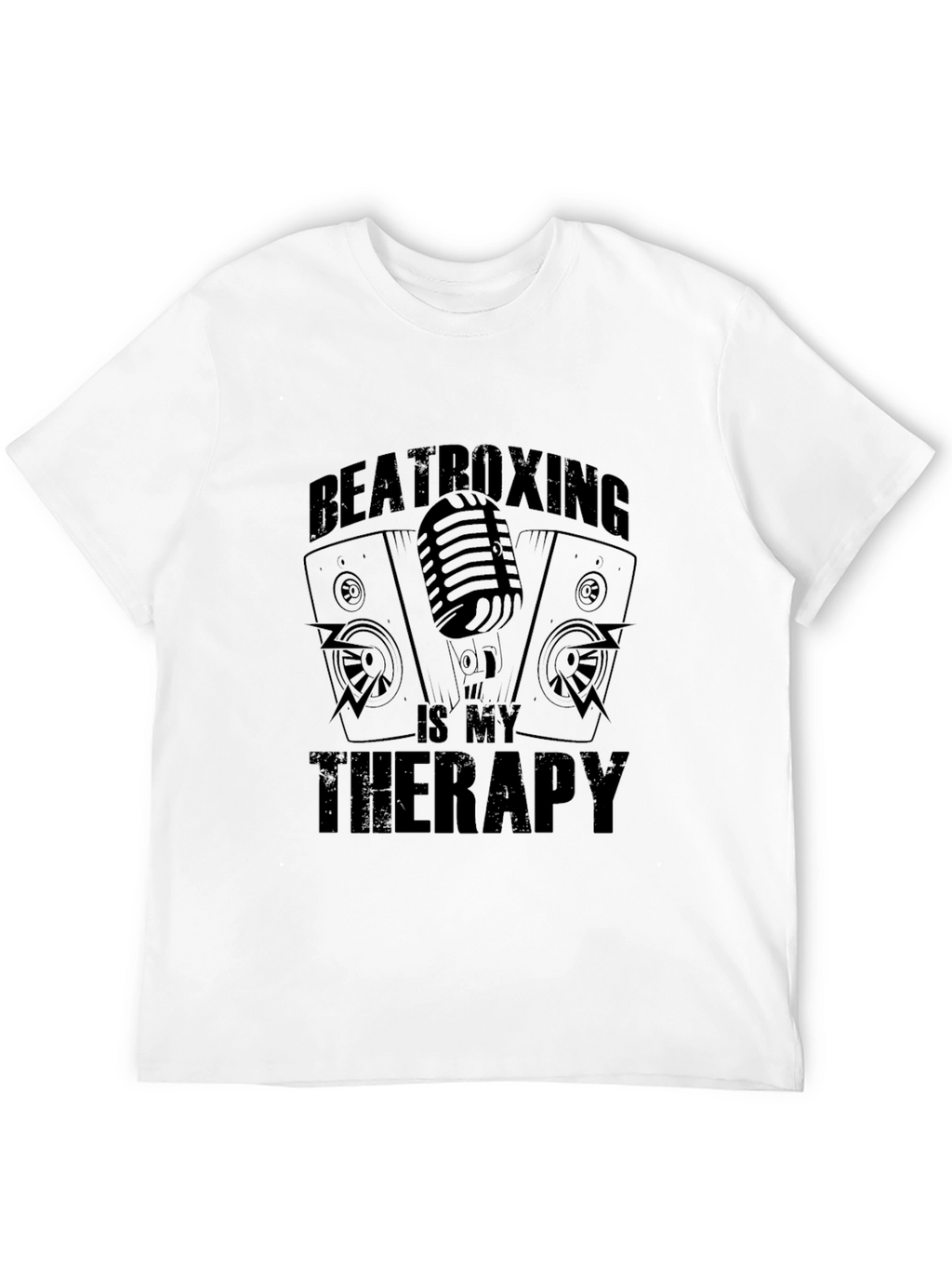 Beatboxing Is My Therapy Black T-Shirt