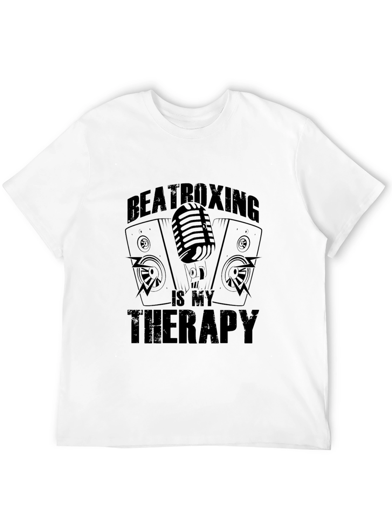 Beatboxing Is My Therapy Black T-Shirt
