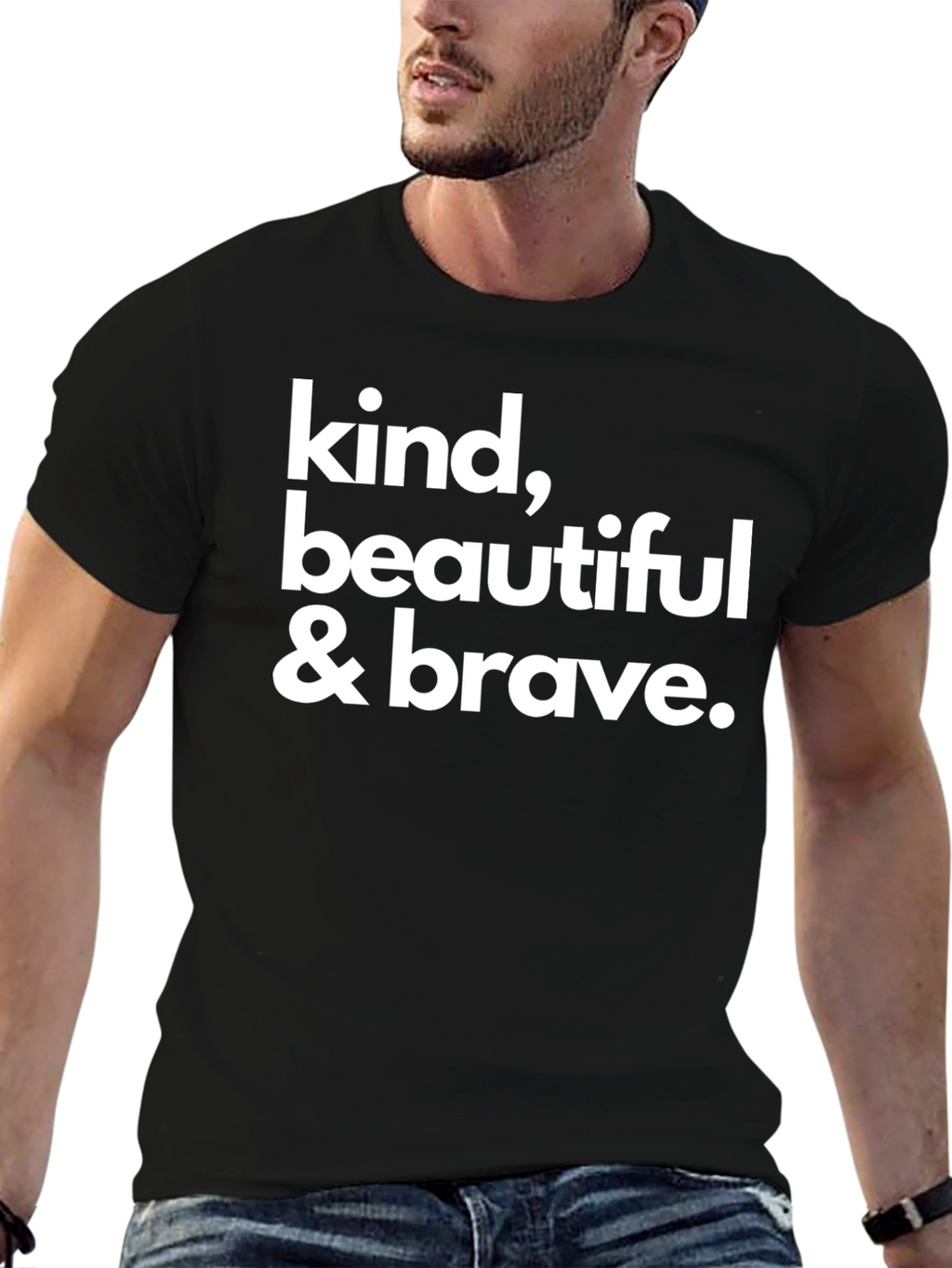 Kind Beautiful Brave Graphic Tee