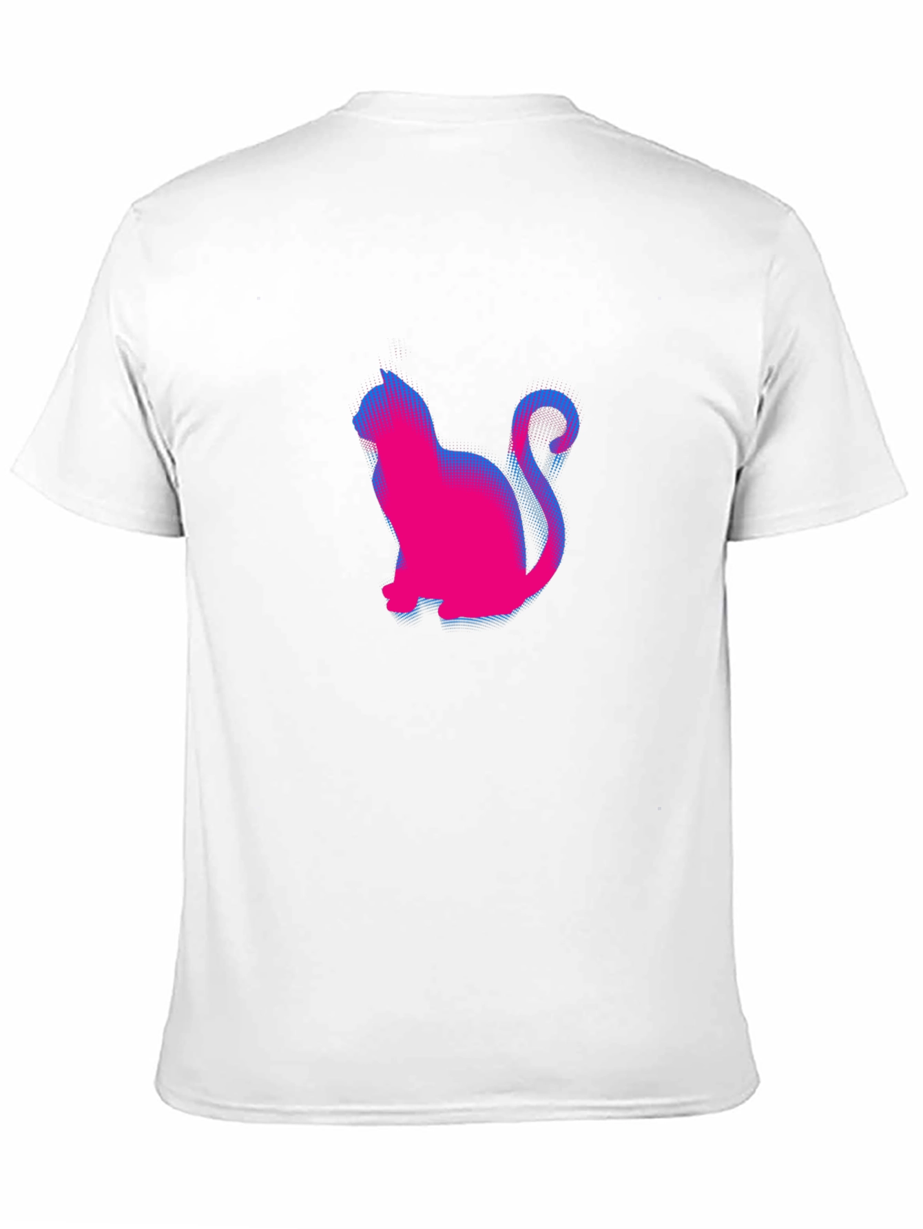 Retro Cat Graphic Tee - Classic Black Crewneck