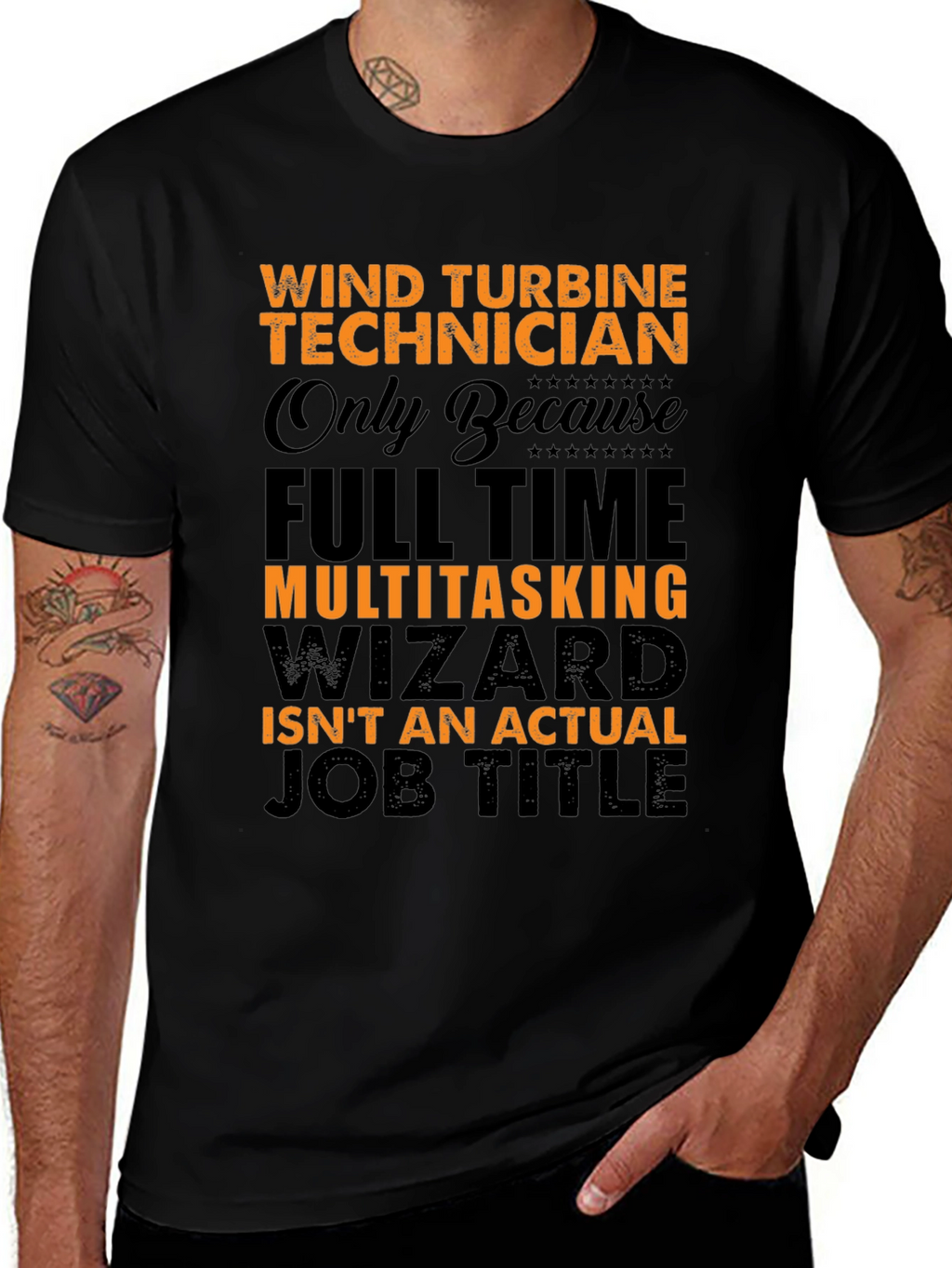 Wind Turbine Technician Novelty T-Shirt