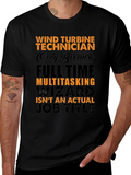 Wind Turbine Technician Novelty T-Shirt