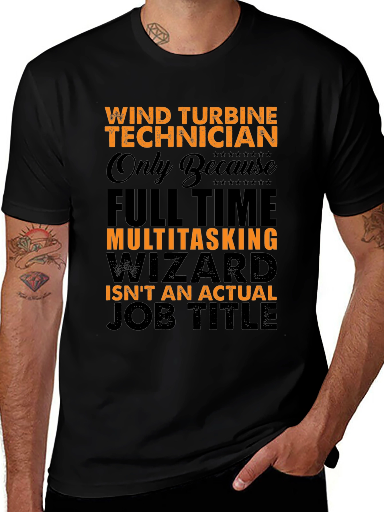 Wind Turbine Technician Novelty T-Shirt