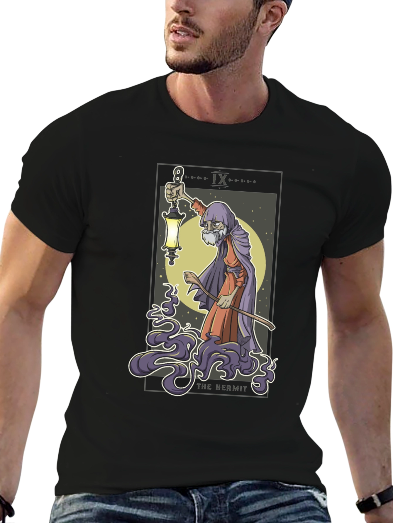 The Hermit Tarot Card Graphic Tee