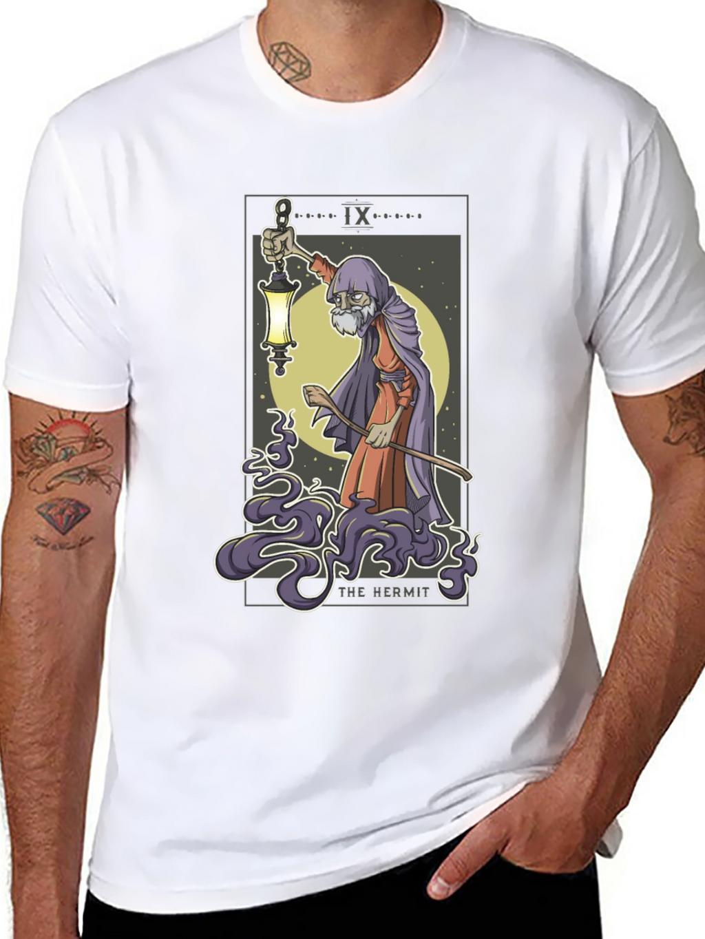 The Hermit Tarot Card Graphic Tee