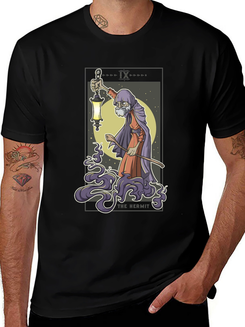 The Hermit Tarot Card Graphic Tee