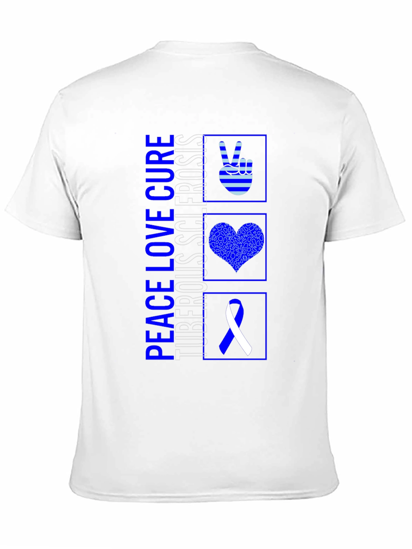 Peace Love Cure Tuberous Sclerosis Awareness Shirt
