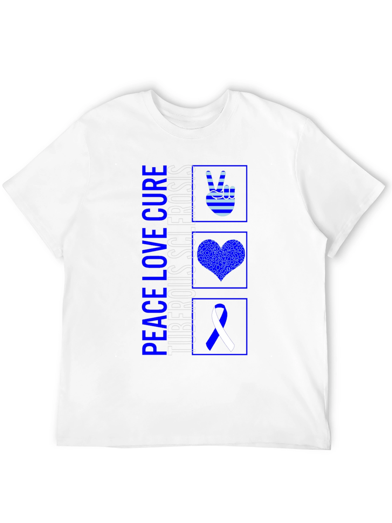 Peace Love Cure Tuberous Sclerosis Awareness Shirt