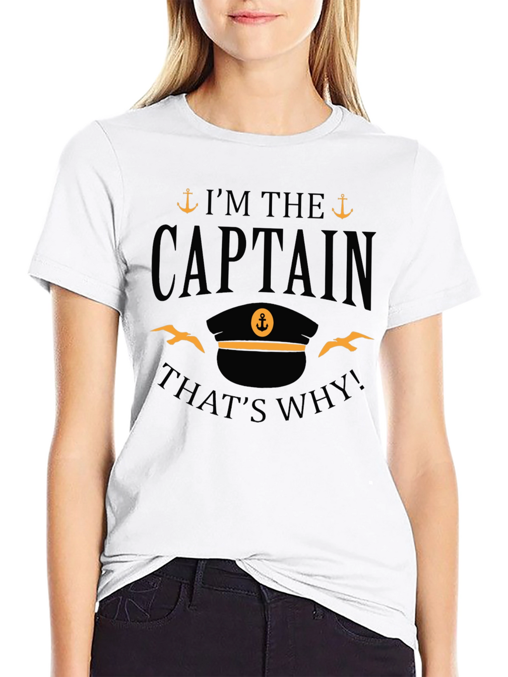 Captain T-Shirt - Nautical Theme Crew Tee