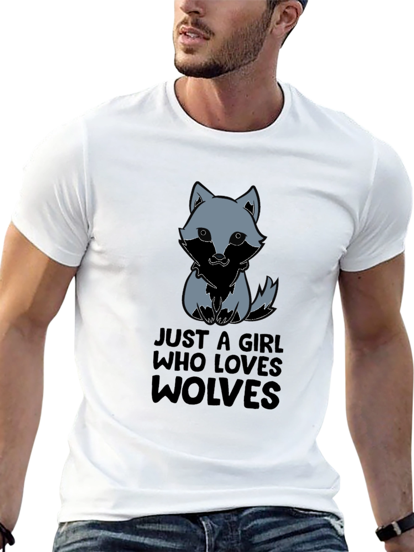 Wolf Lover T-Shirt: Just A Girl Who Loves Wolves