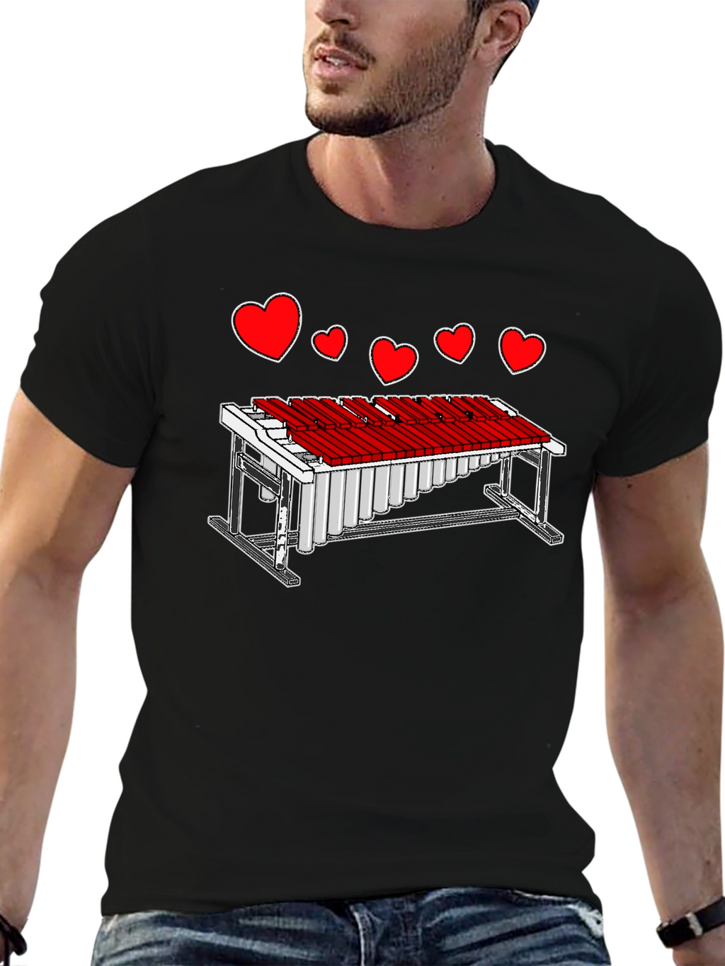 Musical Love T-Shirt - Percussionist Heart