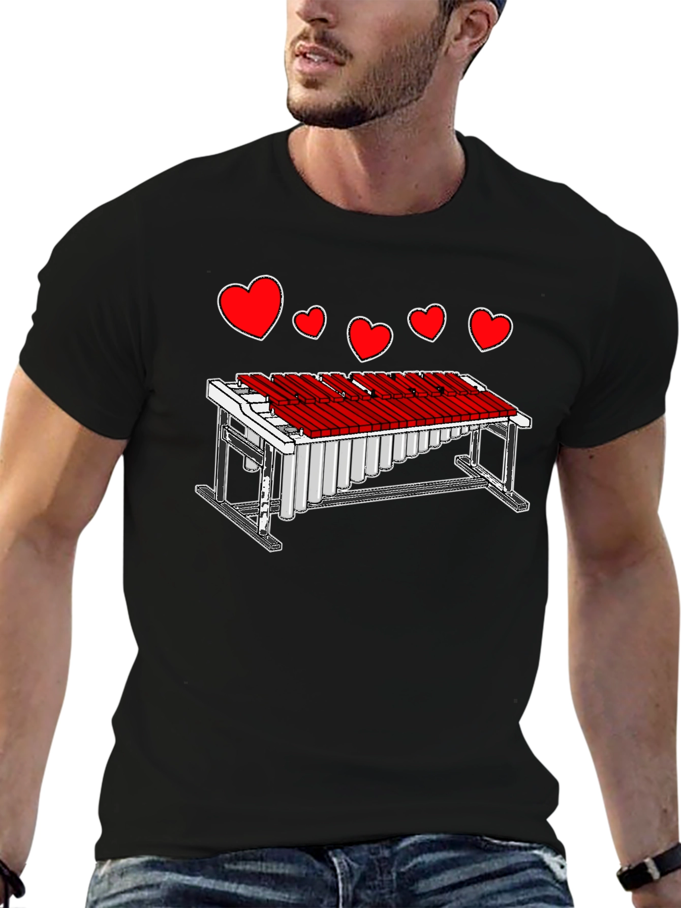 Musical Love T-Shirt - Percussionist Heart