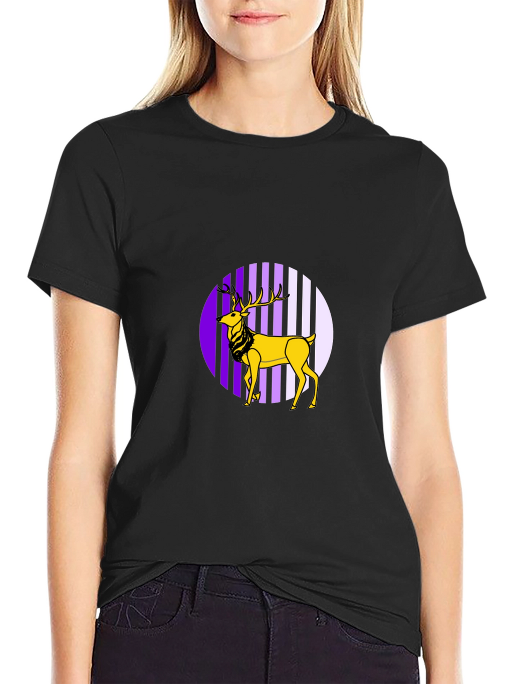 Striking Deer Graphic Tee - Unique Style