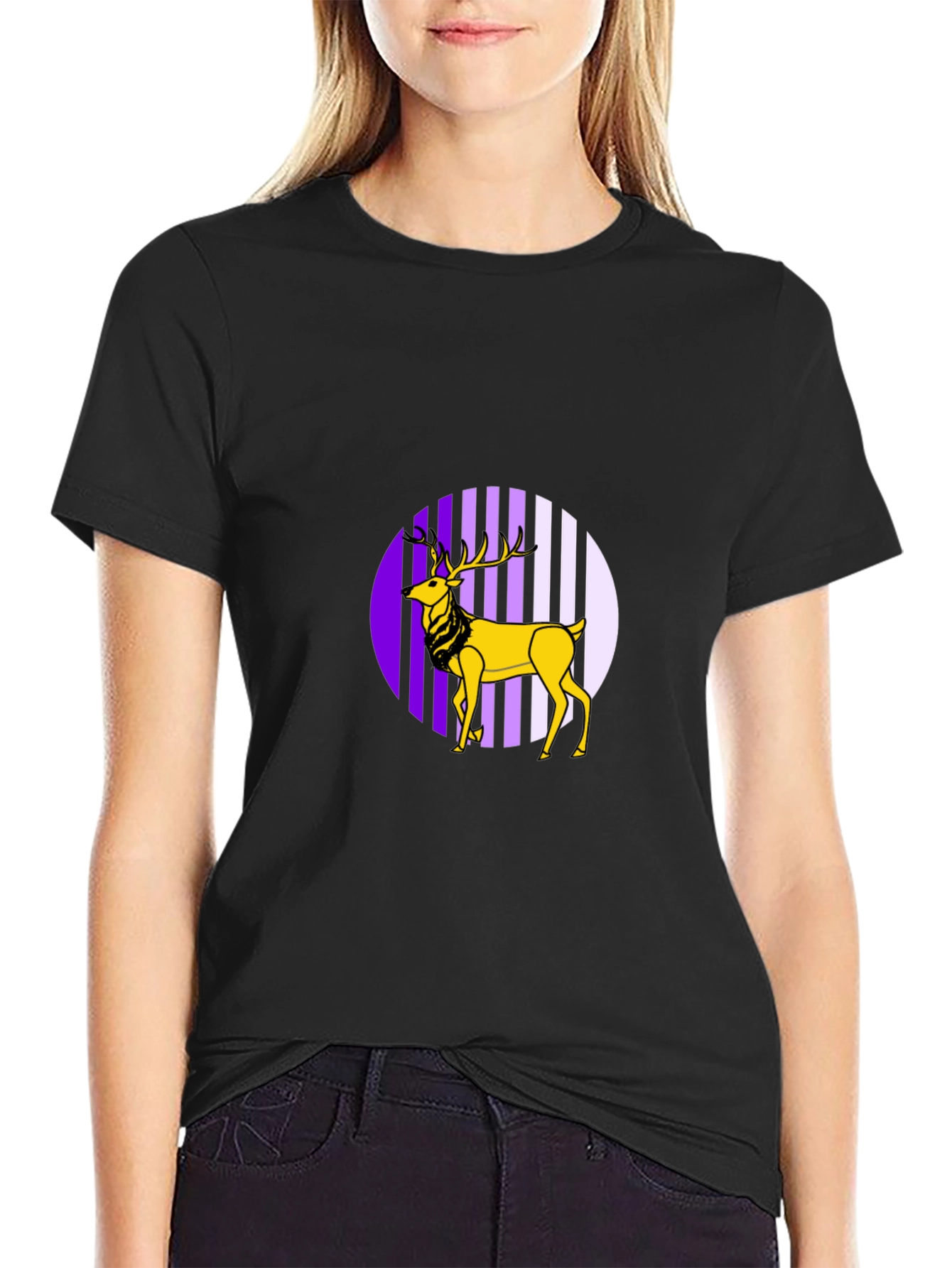 Striking Deer Graphic Tee - Unique Style