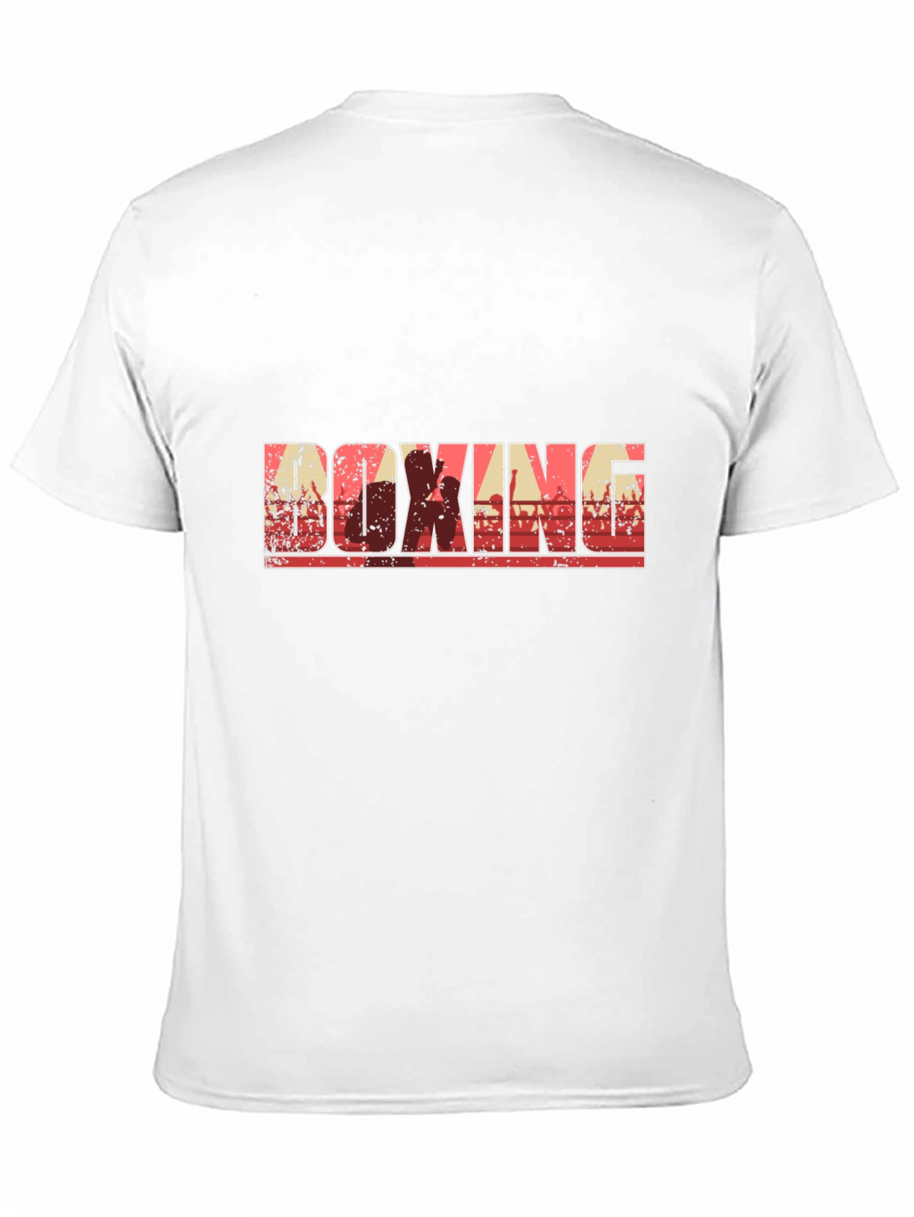 Boxing Graphic Print Crew Neck T-Shirt