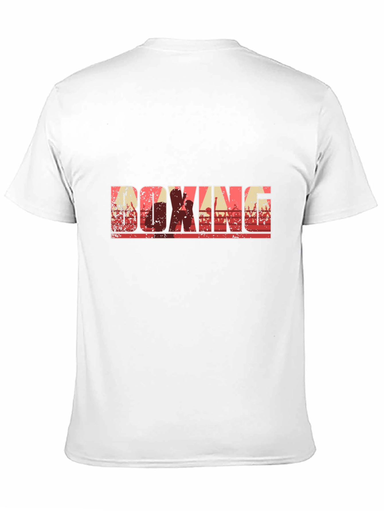 Boxing Graphic Print Crew Neck T-Shirt