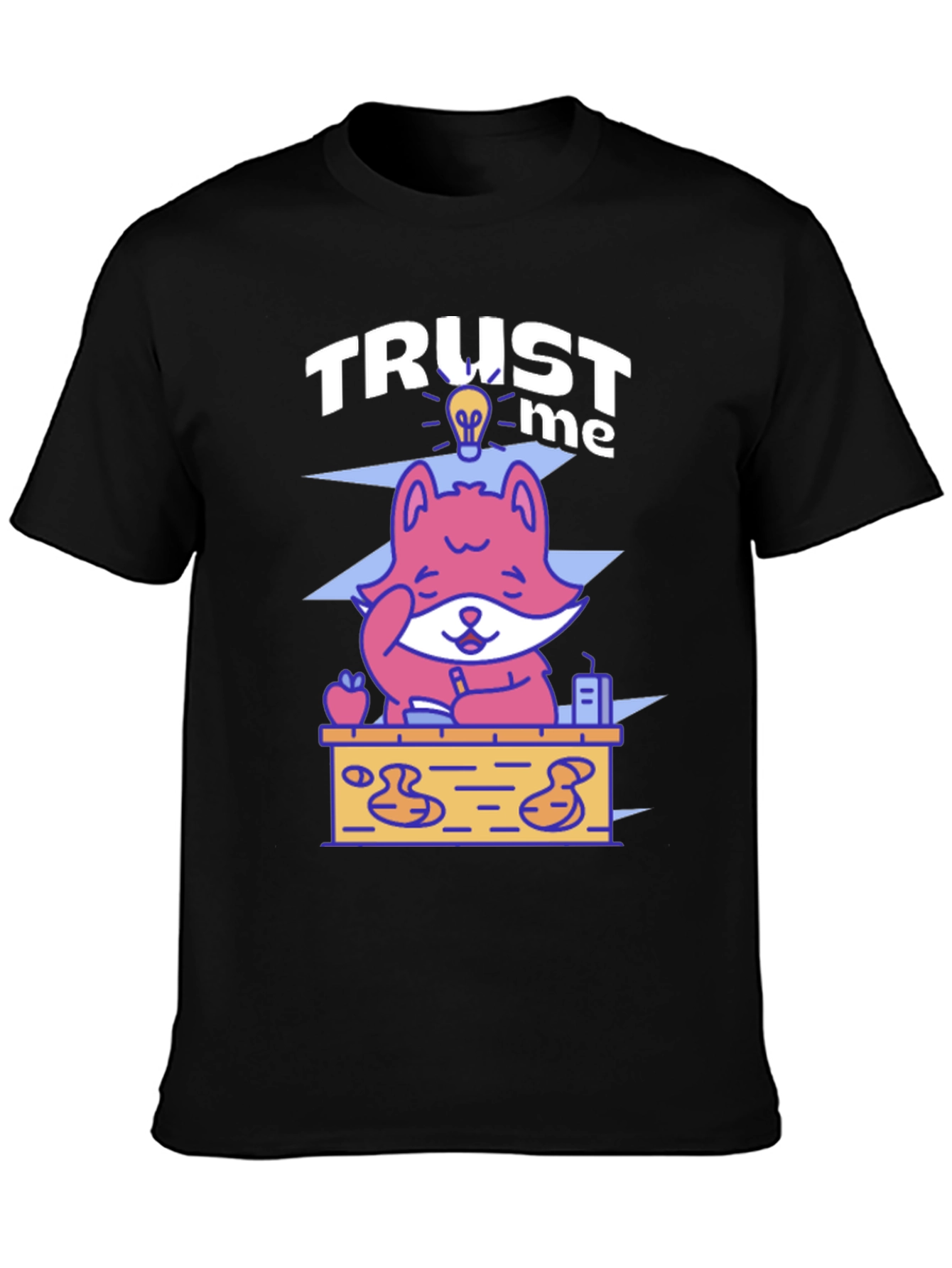 Trust Me Fox Graphic Tee - Unisex Crewneck T-Shirt