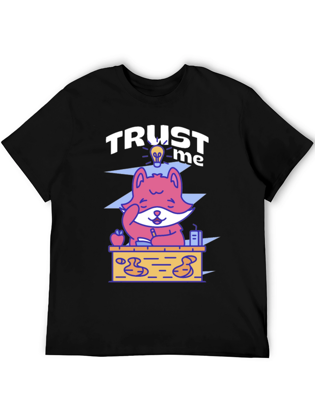 Trust Me Fox Graphic Tee - Unisex Crewneck T-Shirt