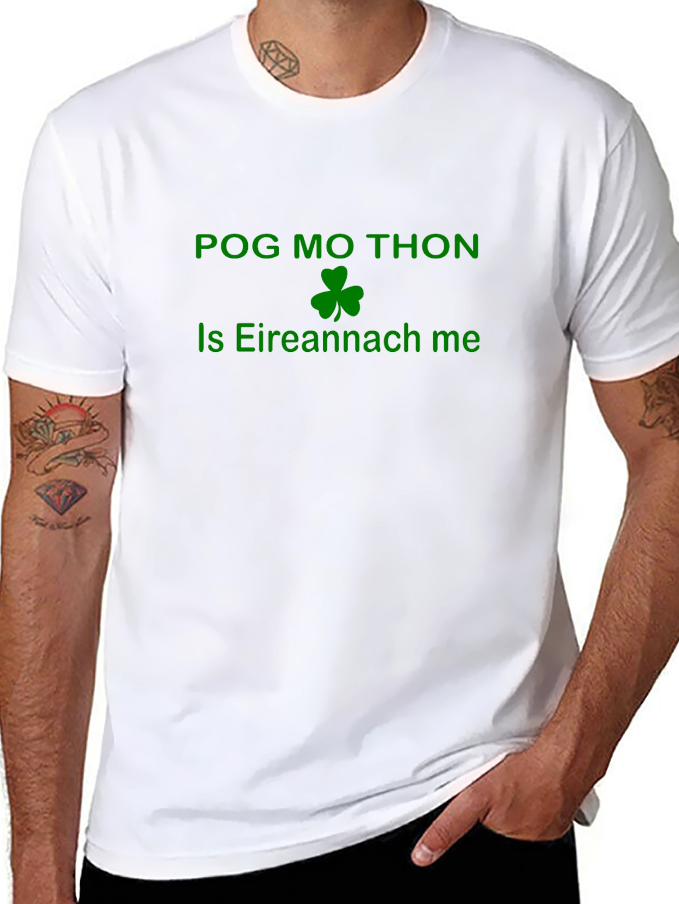 Irish Pride T-Shirt - Pog Mo Thon Design