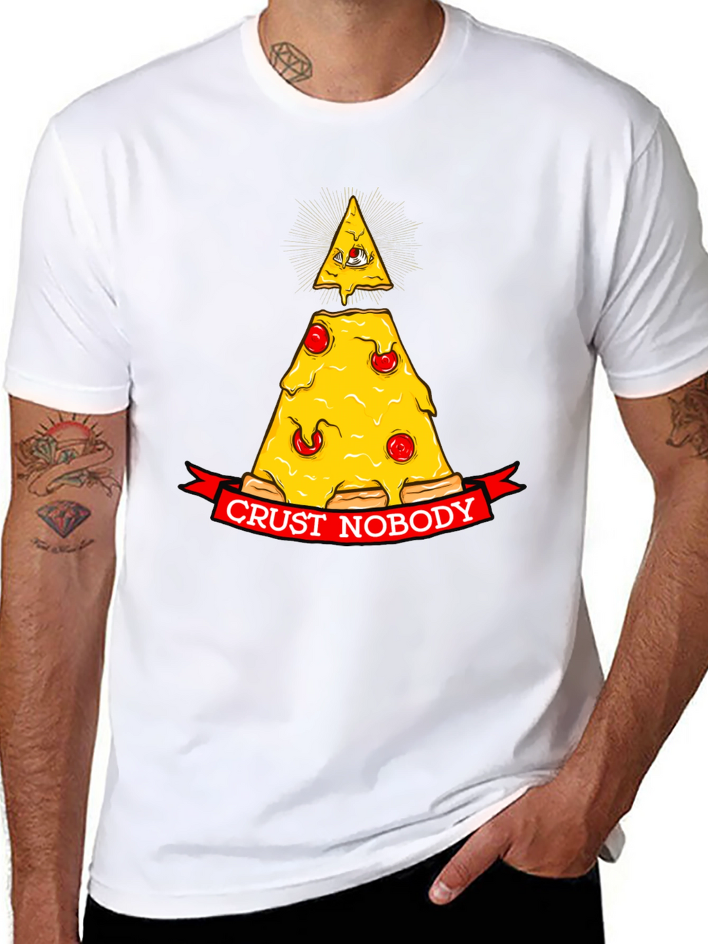 Crust Nobody Pizza Slice Graphic Tee