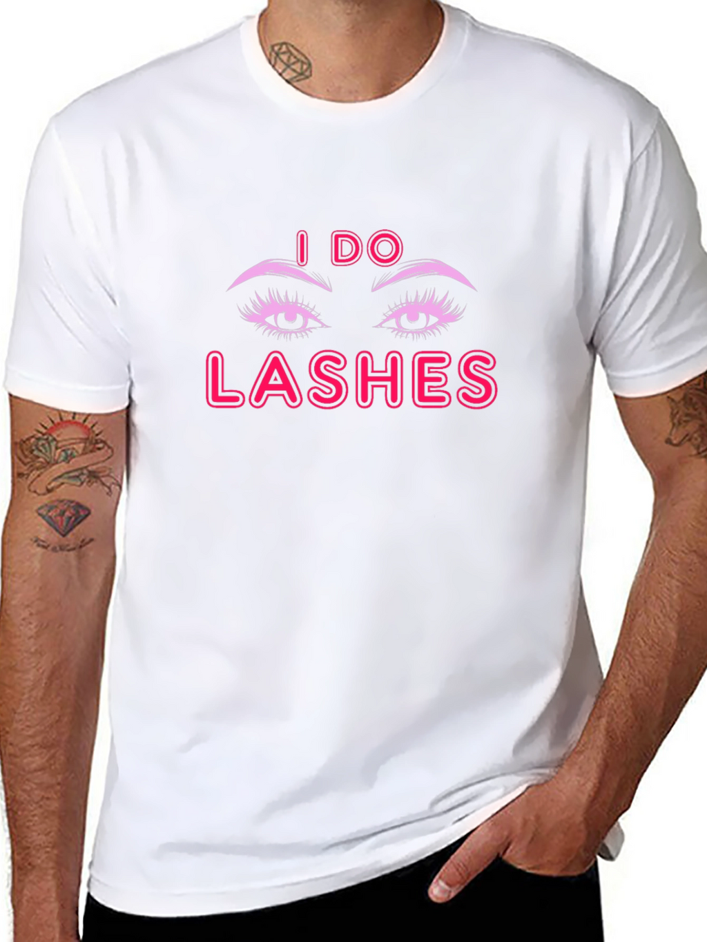 I Do Lashes Graphic Tee - Unisex Black T-Shirt