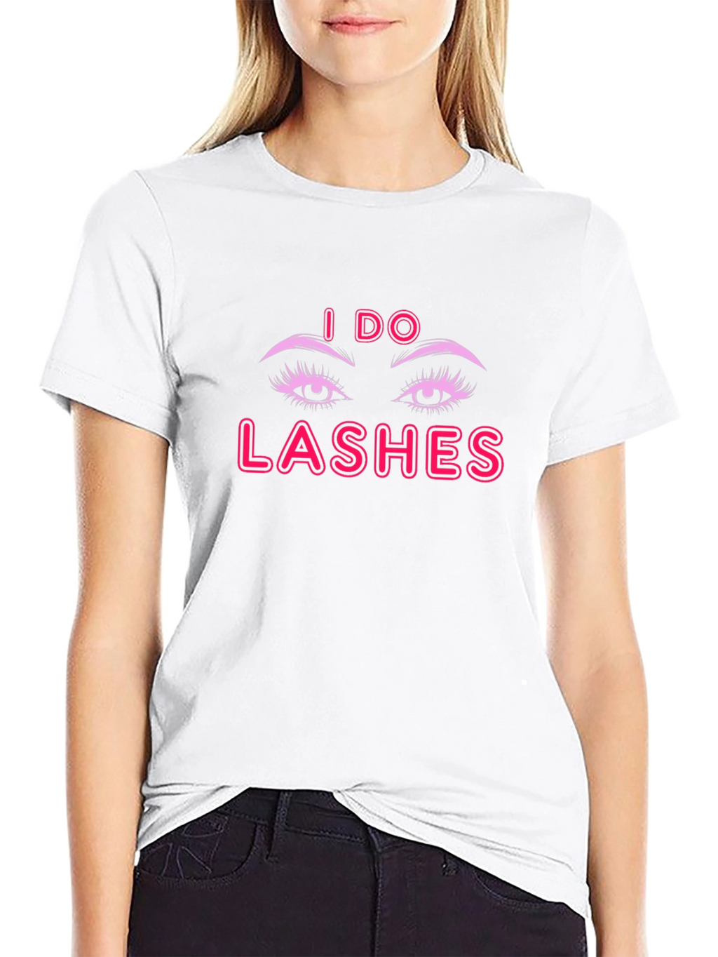 I Do Lashes Graphic Tee - Unisex Black T-Shirt