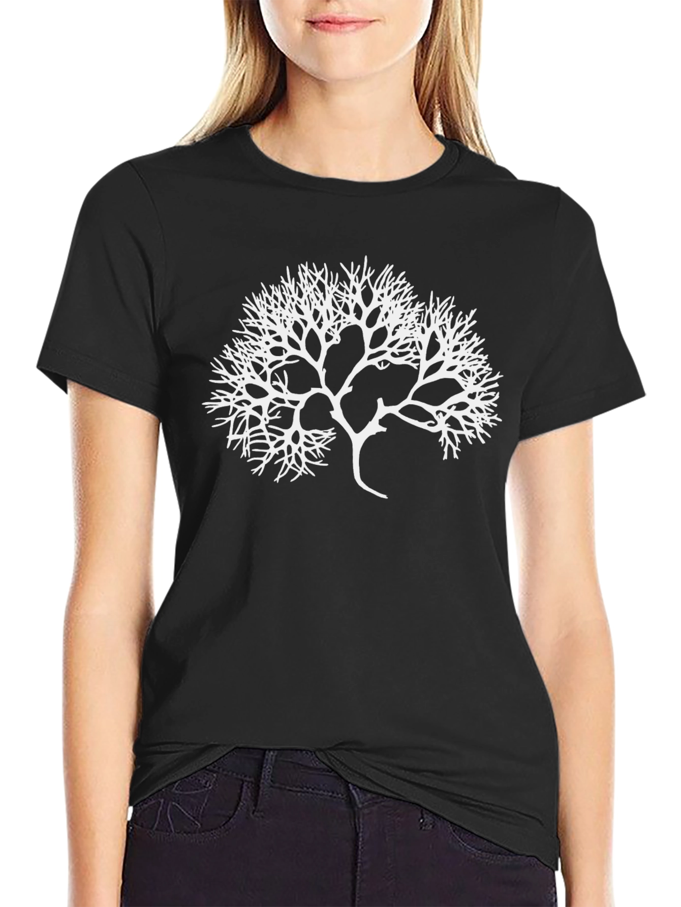 Abstract Tree Graphic T-Shirt
