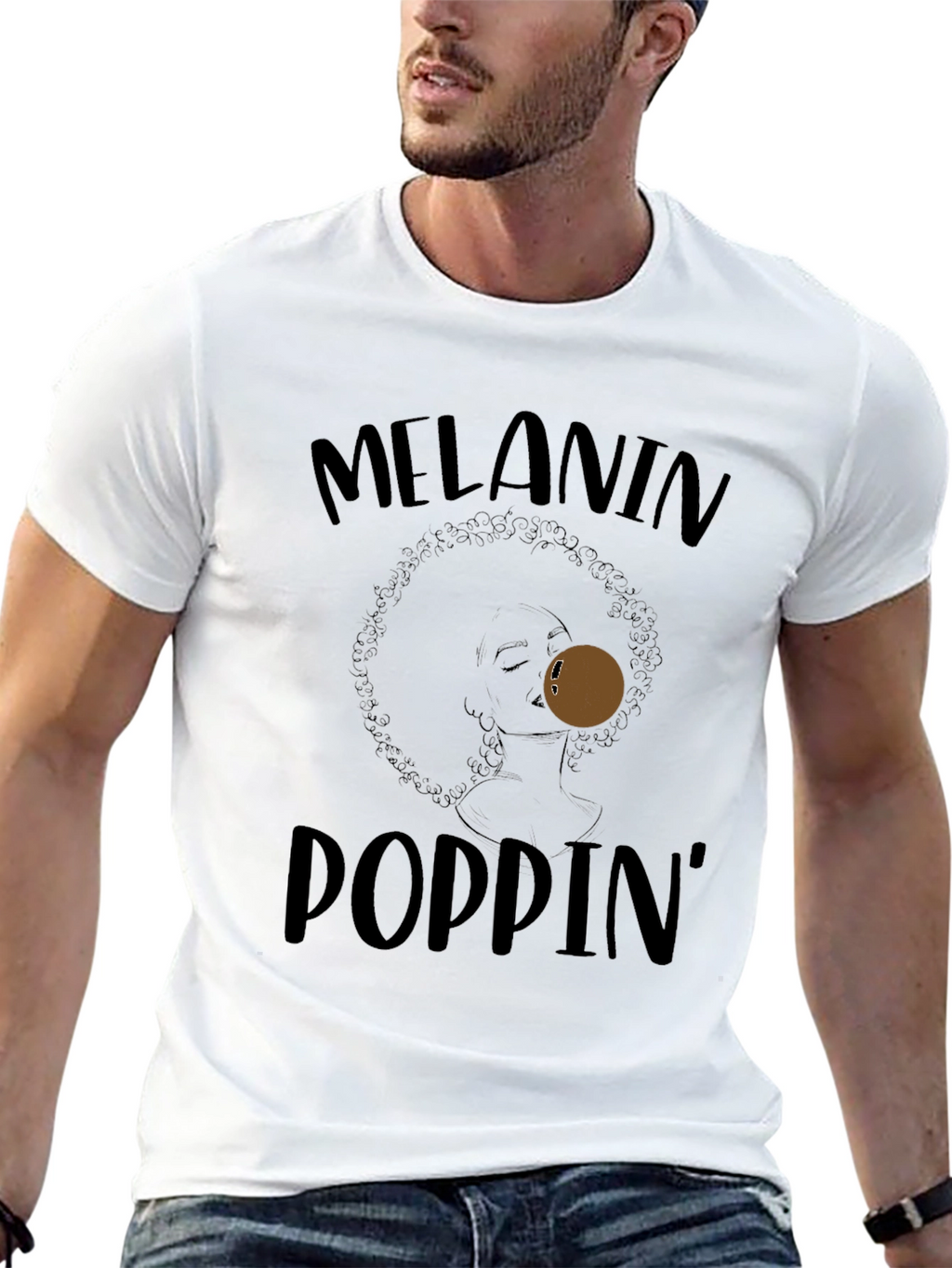 Melanin Poppin Graphic T-Shirt