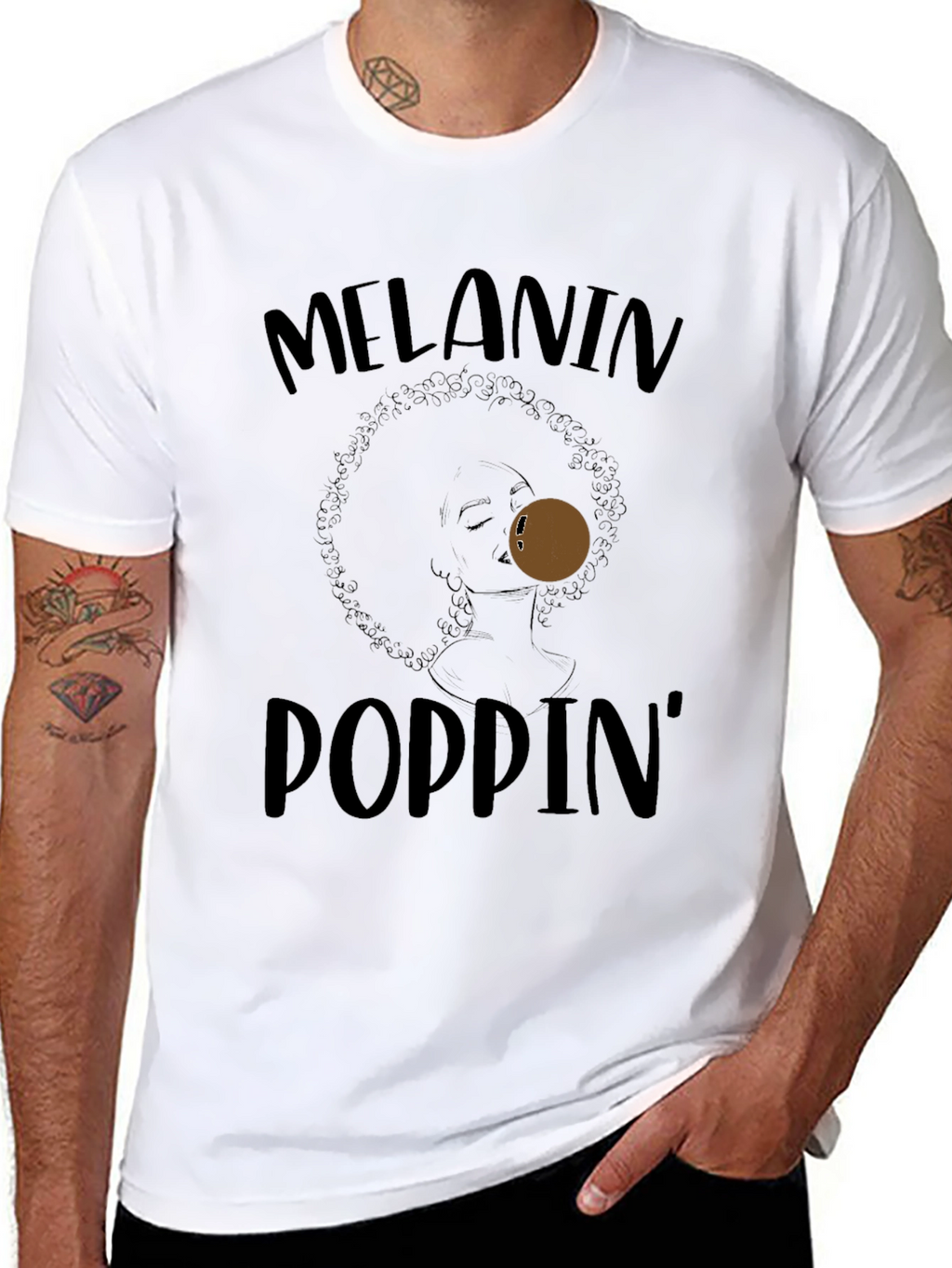 Melanin Poppin Graphic T-Shirt