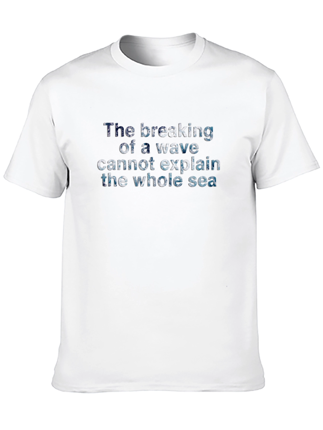 Ocean Wave Quote Black T-Shirt