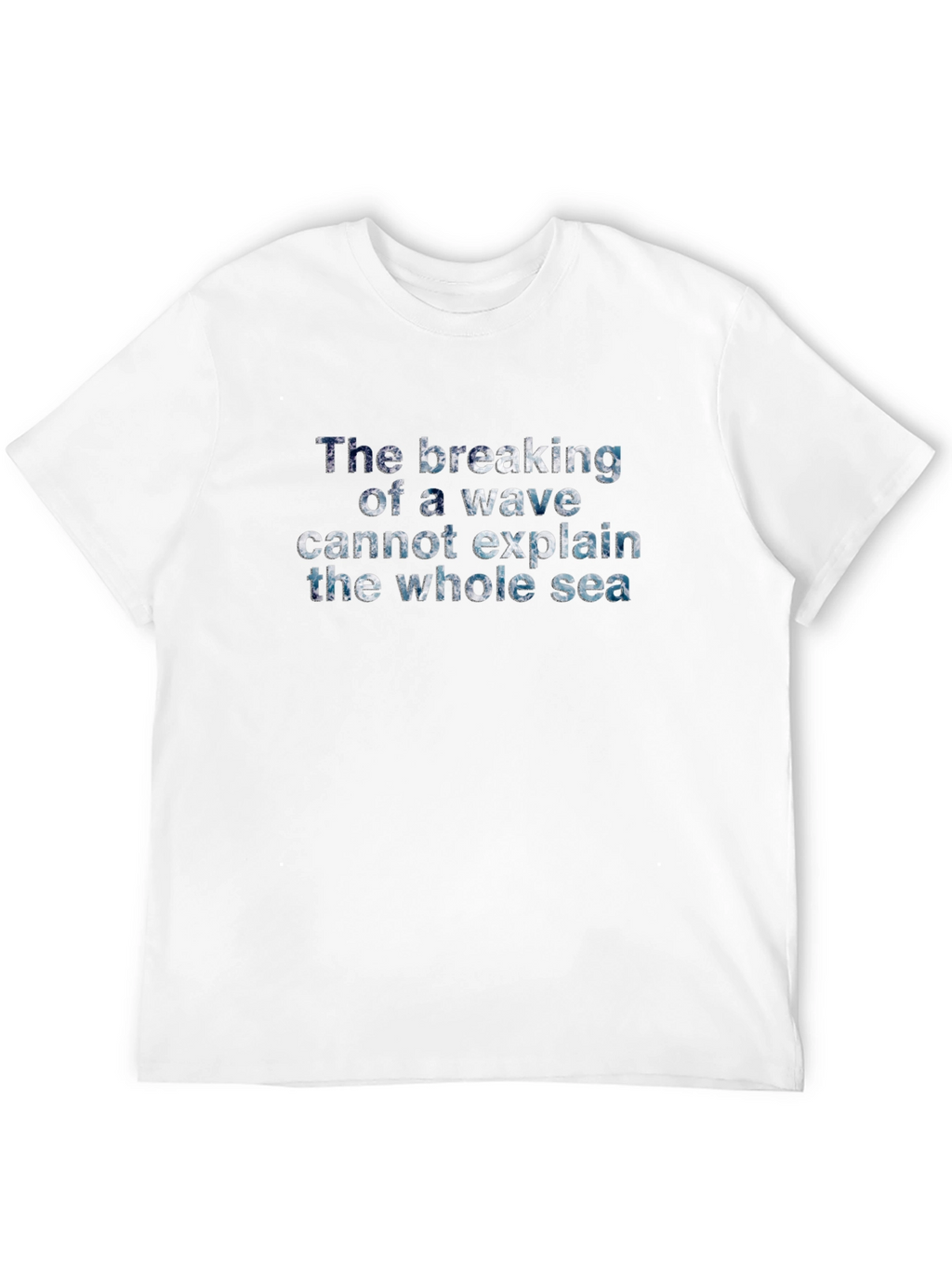 Ocean Wave Quote Black T-Shirt