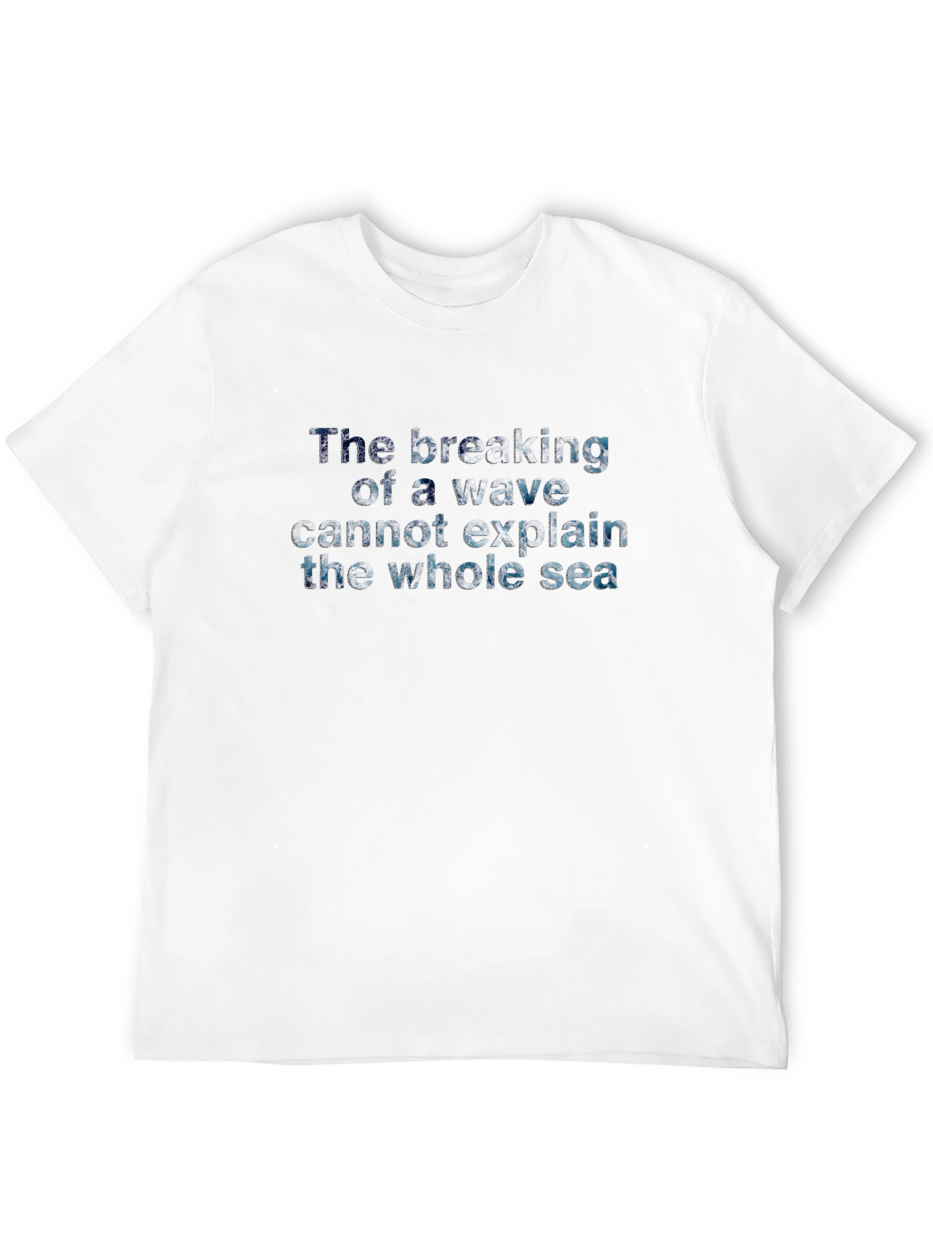Ocean Wave Quote Black T-Shirt
