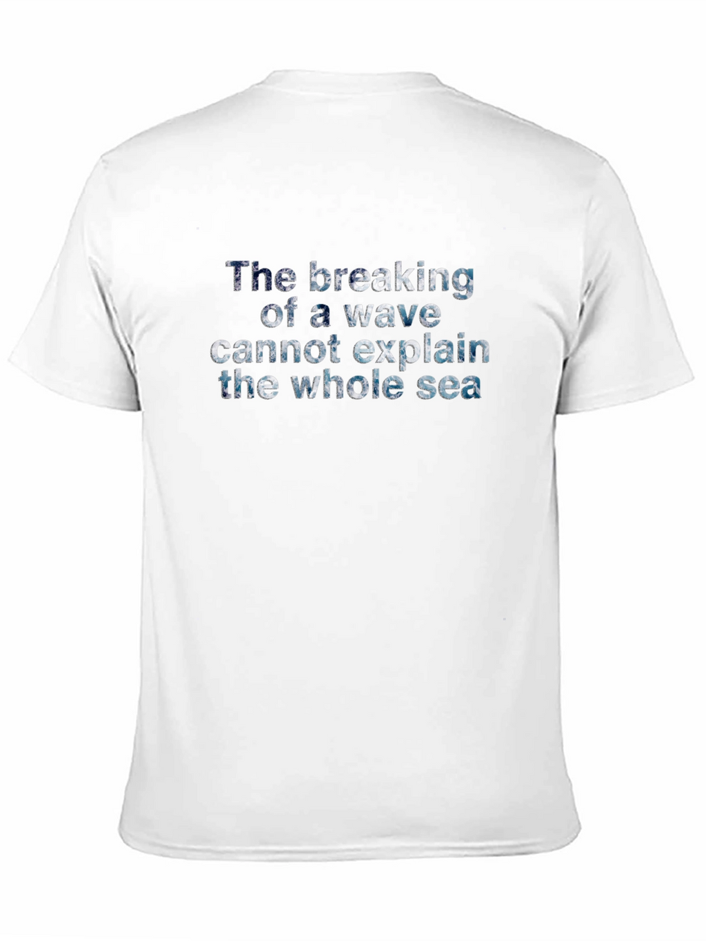 Ocean Wave Quote Black T-Shirt