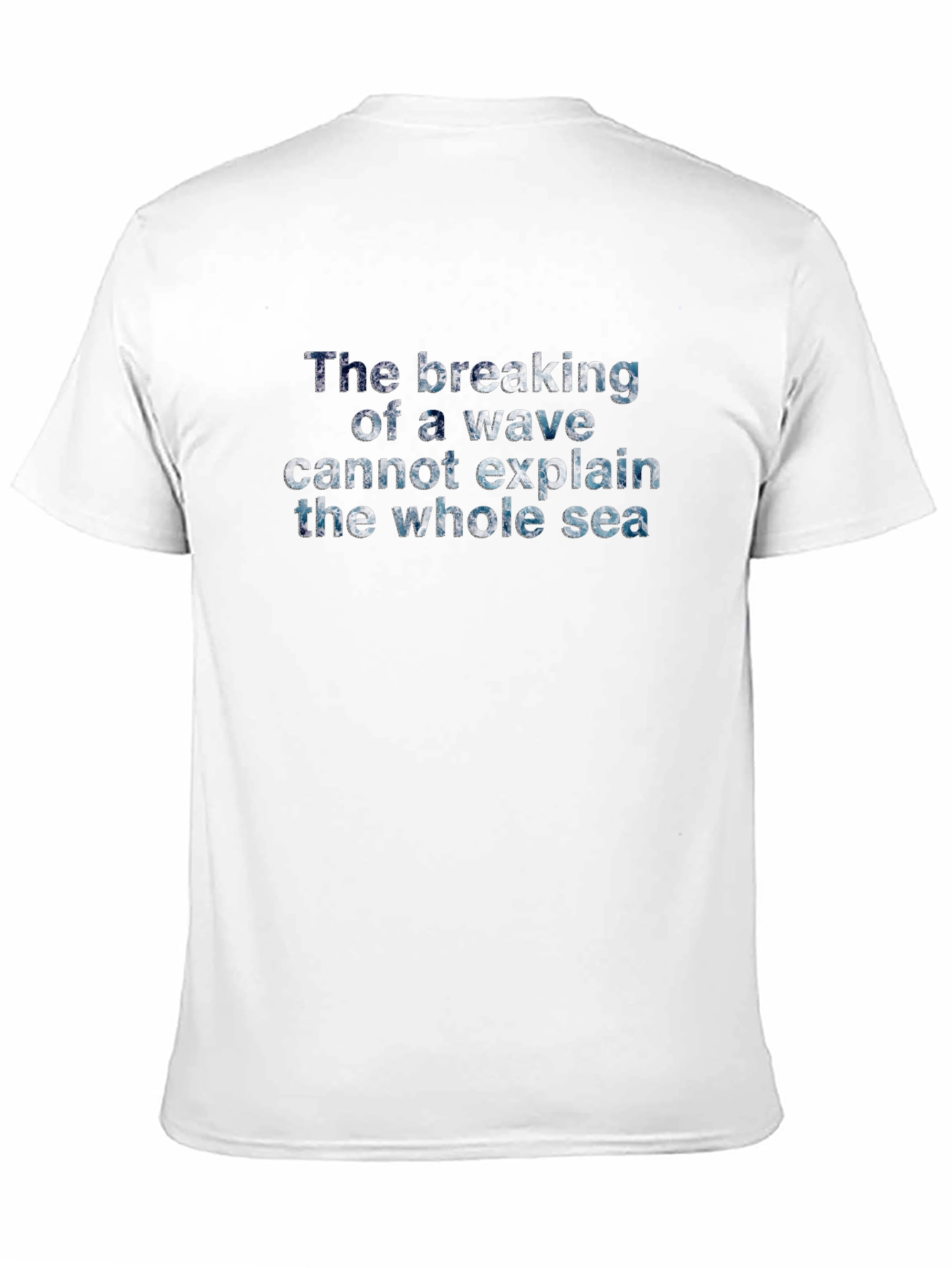 Ocean Wave Quote Black T-Shirt