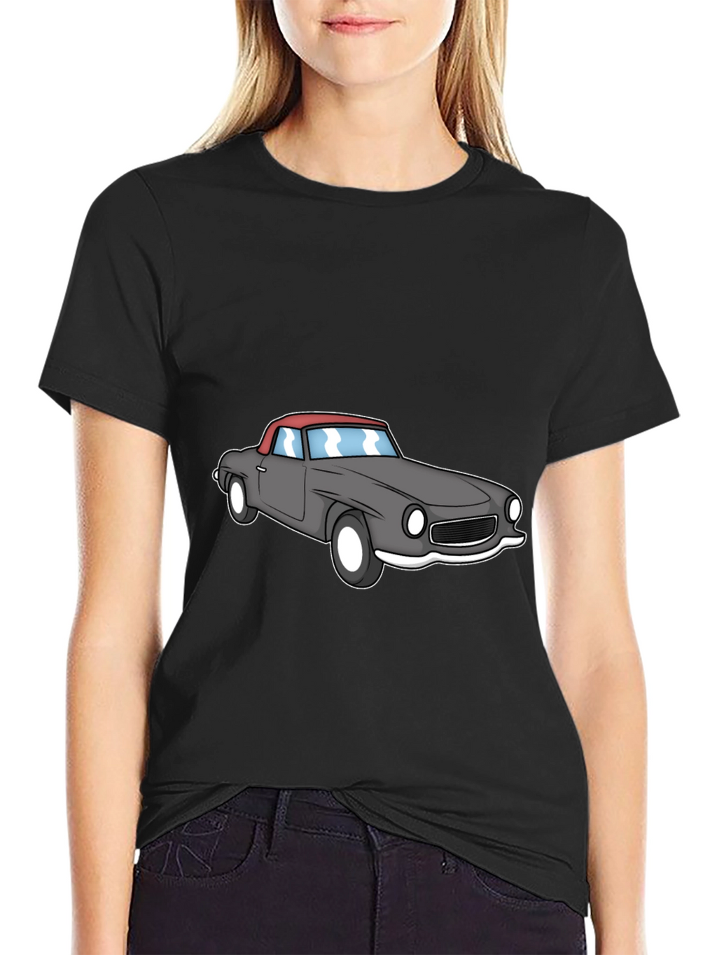 Classic Car Graphic Tee - Mens Black T-Shirt