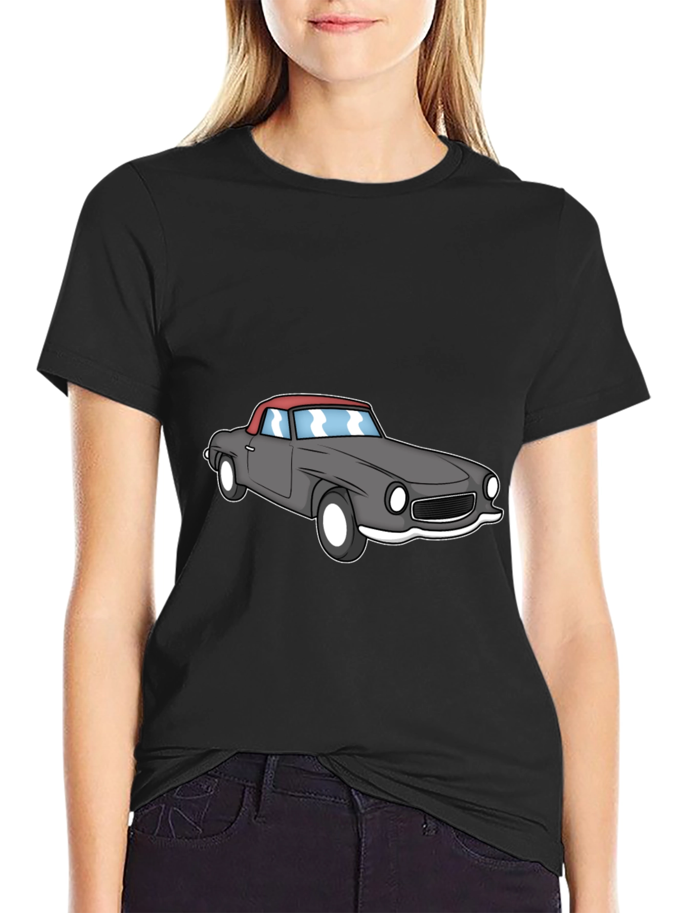 Classic Car Graphic Tee - Mens Black T-Shirt