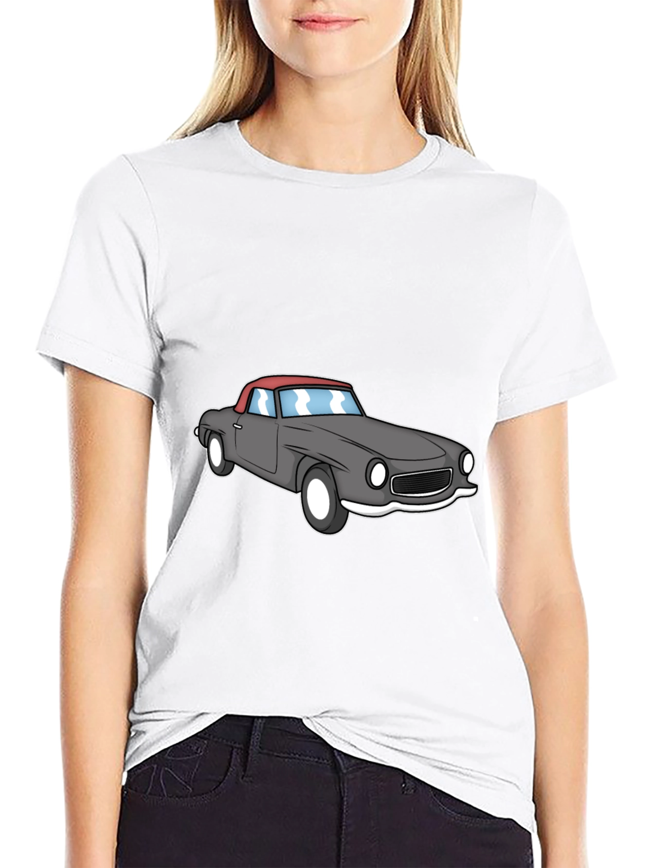 Classic Car Graphic Tee - Mens Black T-Shirt
