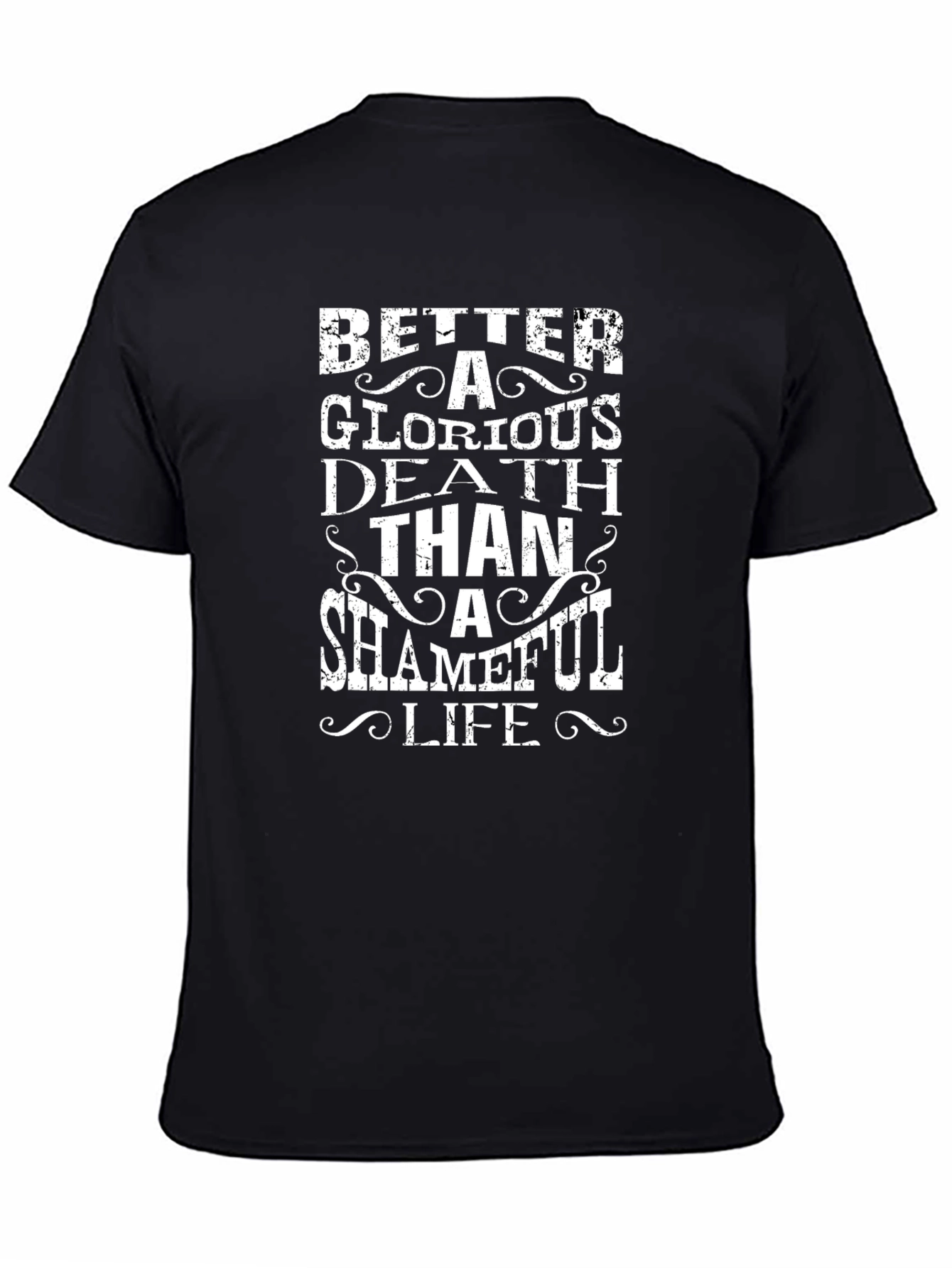 Glorious Death Graphic T-Shirt - Black