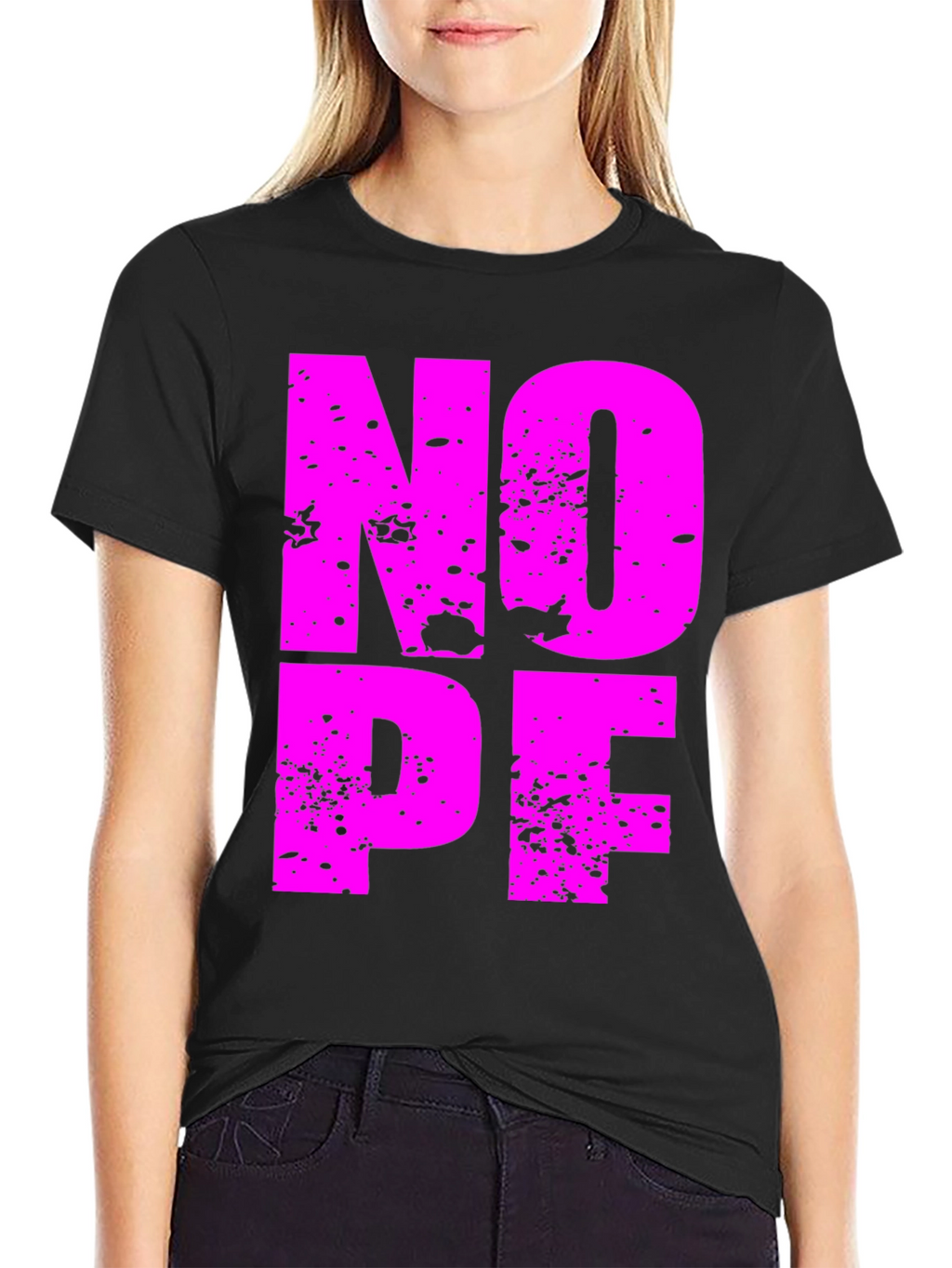 Nope Graphic Tee - Soft Cotton T-Shirt