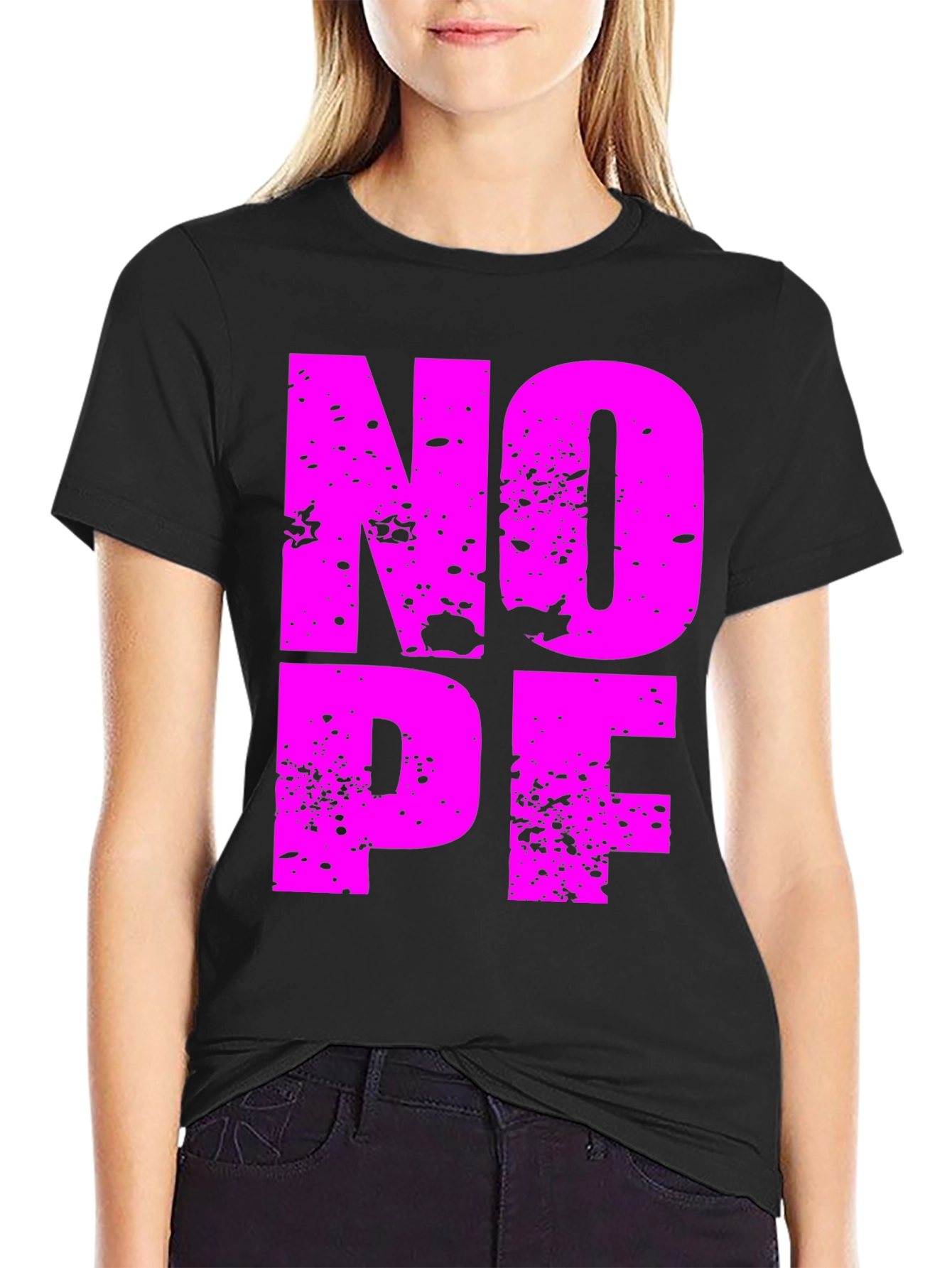 Nope Graphic Tee - Soft Cotton T-Shirt