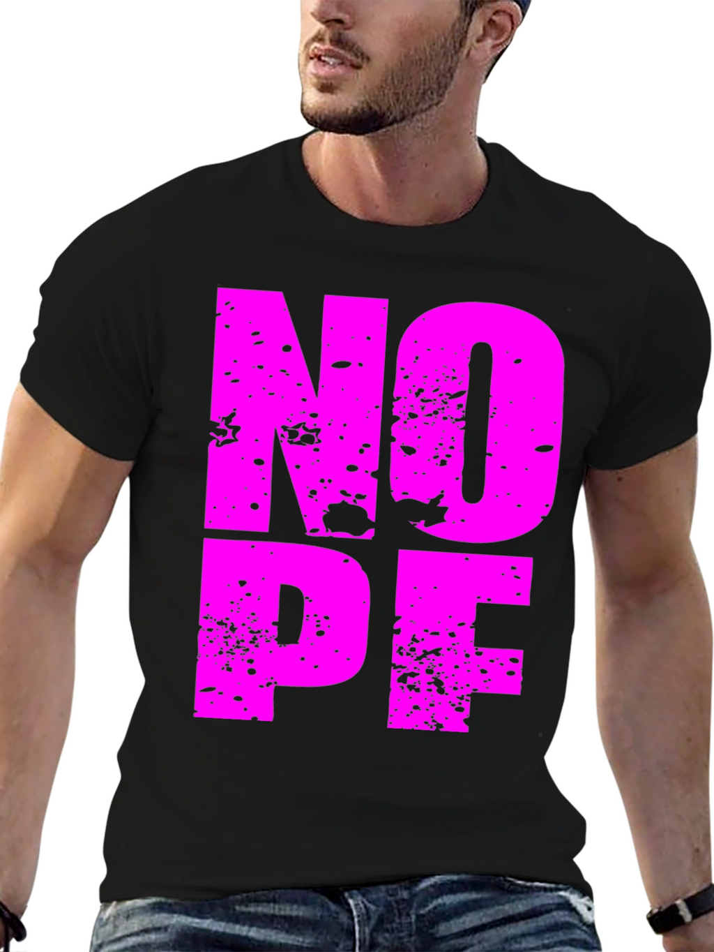 Nope Graphic Tee - Soft Cotton T-Shirt