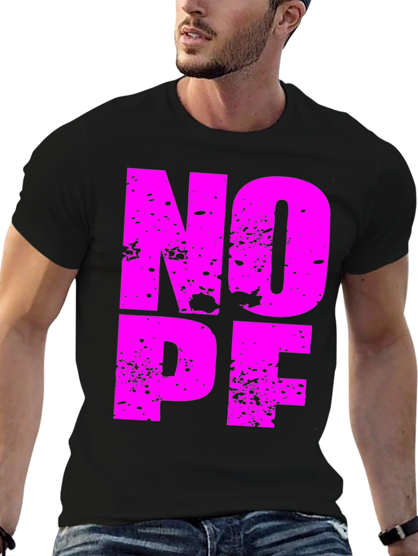 Nope Graphic Tee - Soft Cotton T-Shirt
