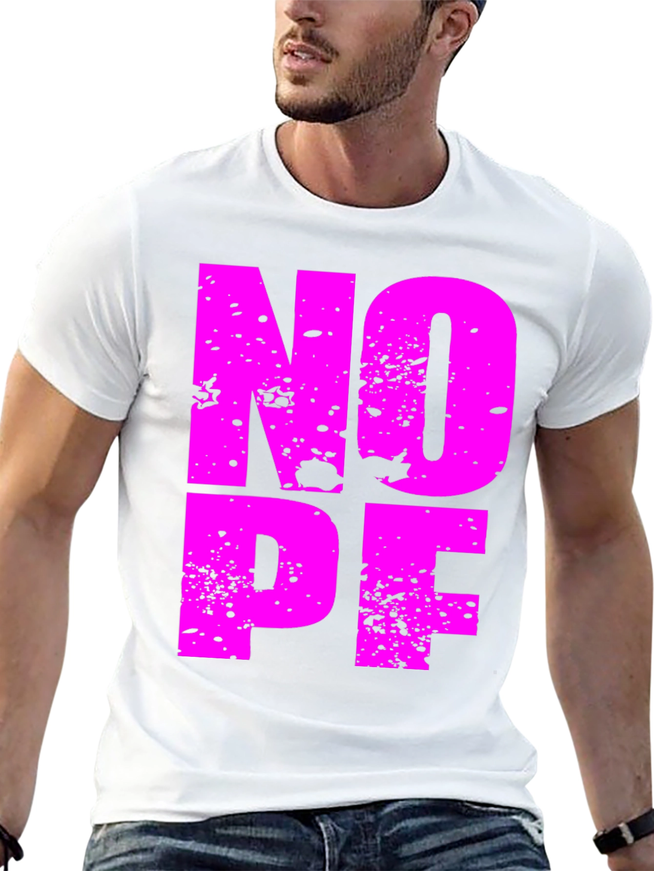 Nope Graphic Tee - Soft Cotton T-Shirt