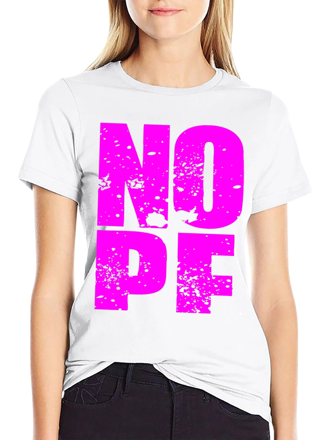Nope Graphic Tee - Soft Cotton T-Shirt