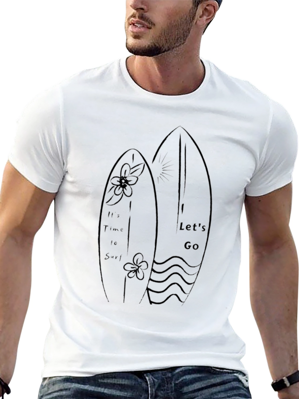 Surfboard Graphic T-Shirt